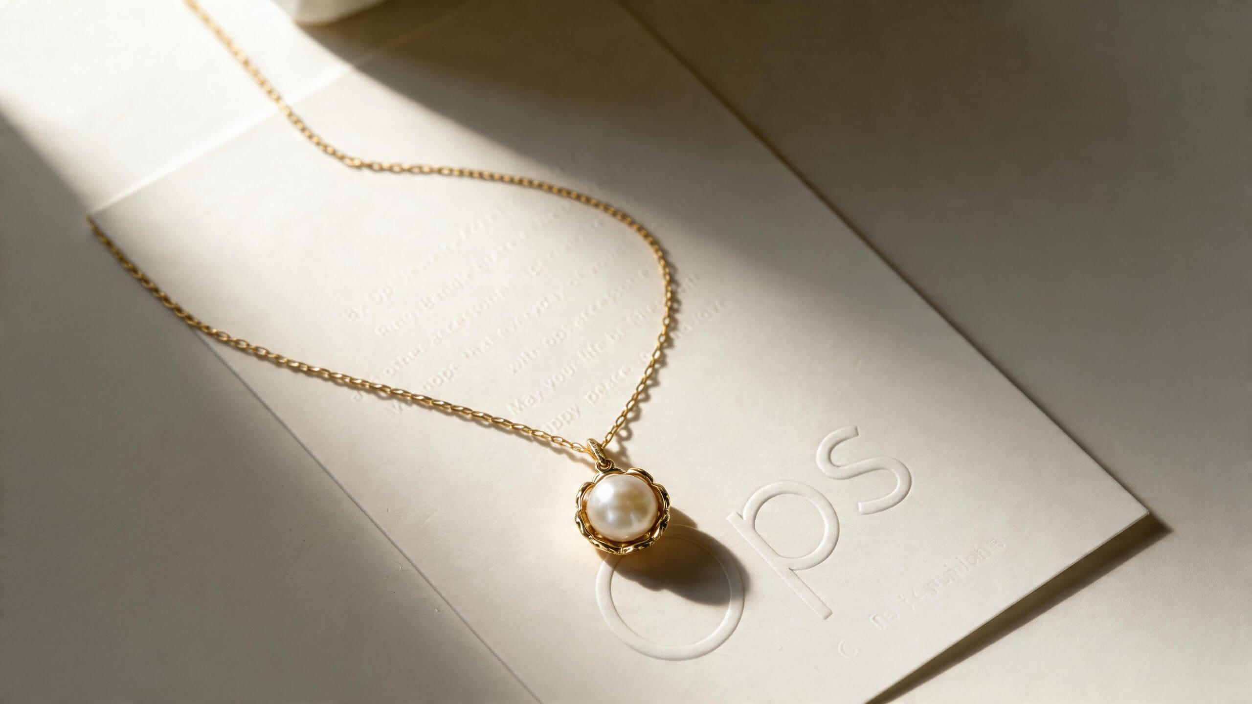 入学式・卒業式に似合うパールペンダントネックレス PERLE-FIORE