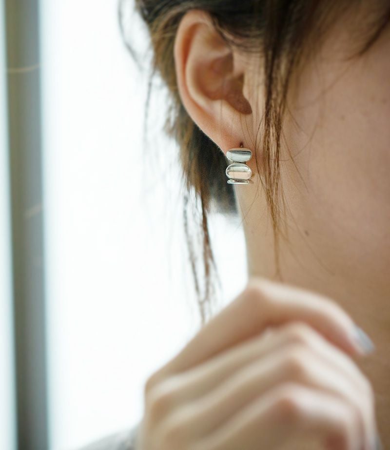 Silver925 Hammered Beads Earrings AMALIA -アマリア- | Ops.(オプス