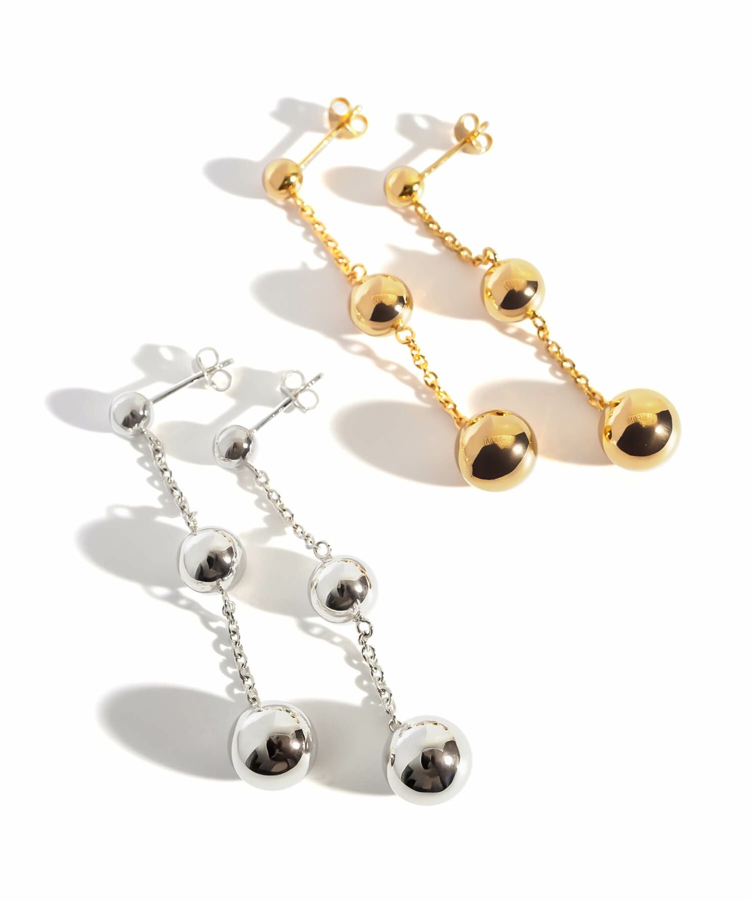 揺れる ピアス 金属アレルギー対応 かわいい シルバー ゴールド 18K