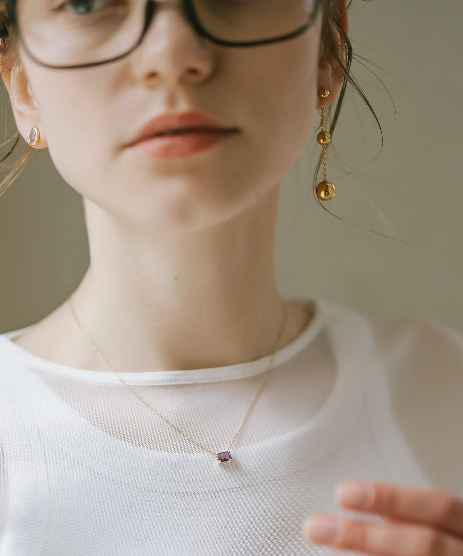 揺れる ピアス 金属アレルギー対応 かわいい シルバー ゴールド 18K