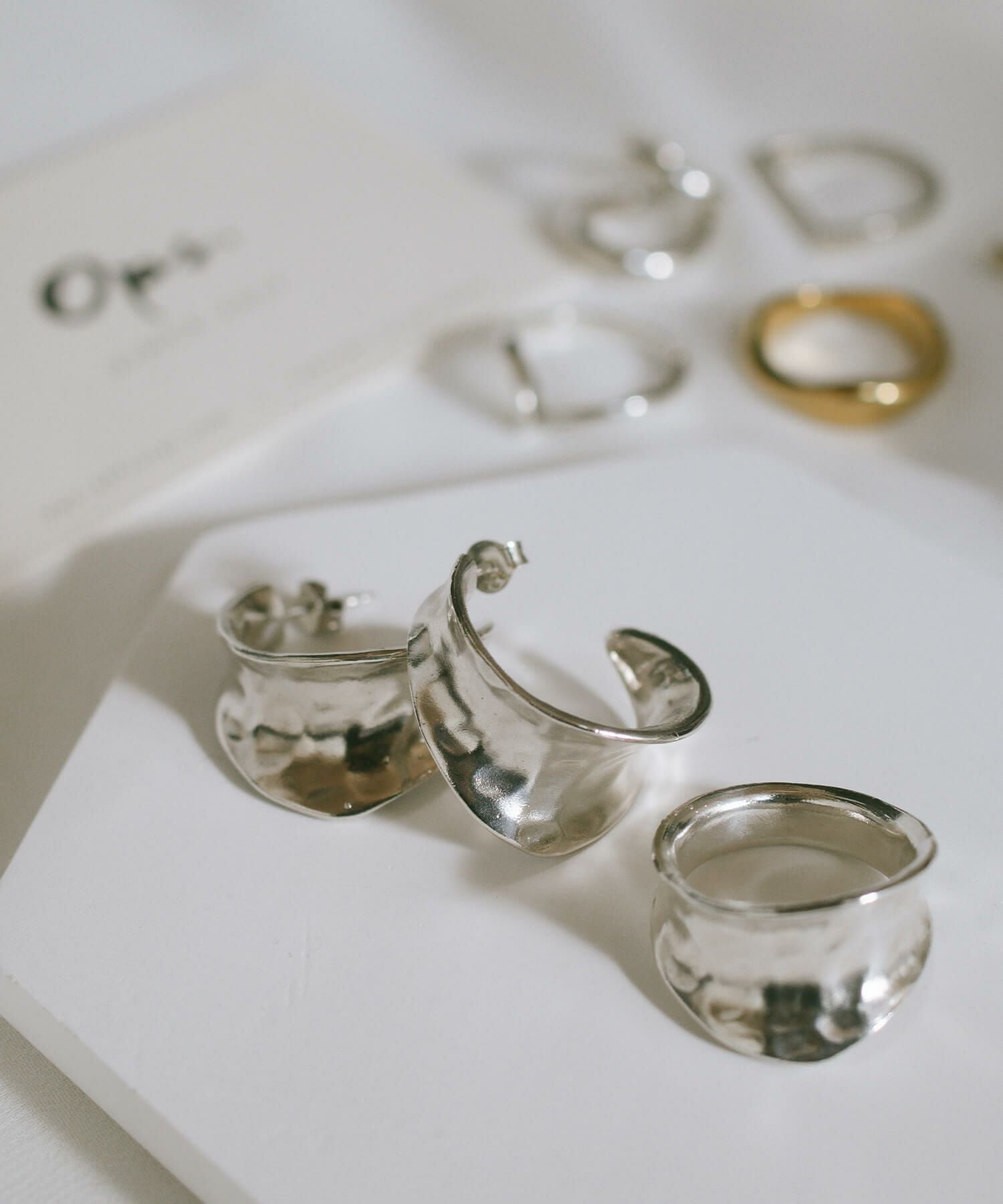 Silver925 Hammerd Hoop Pierce CORNETTO -コルネ- | Ops.(オプス)公式