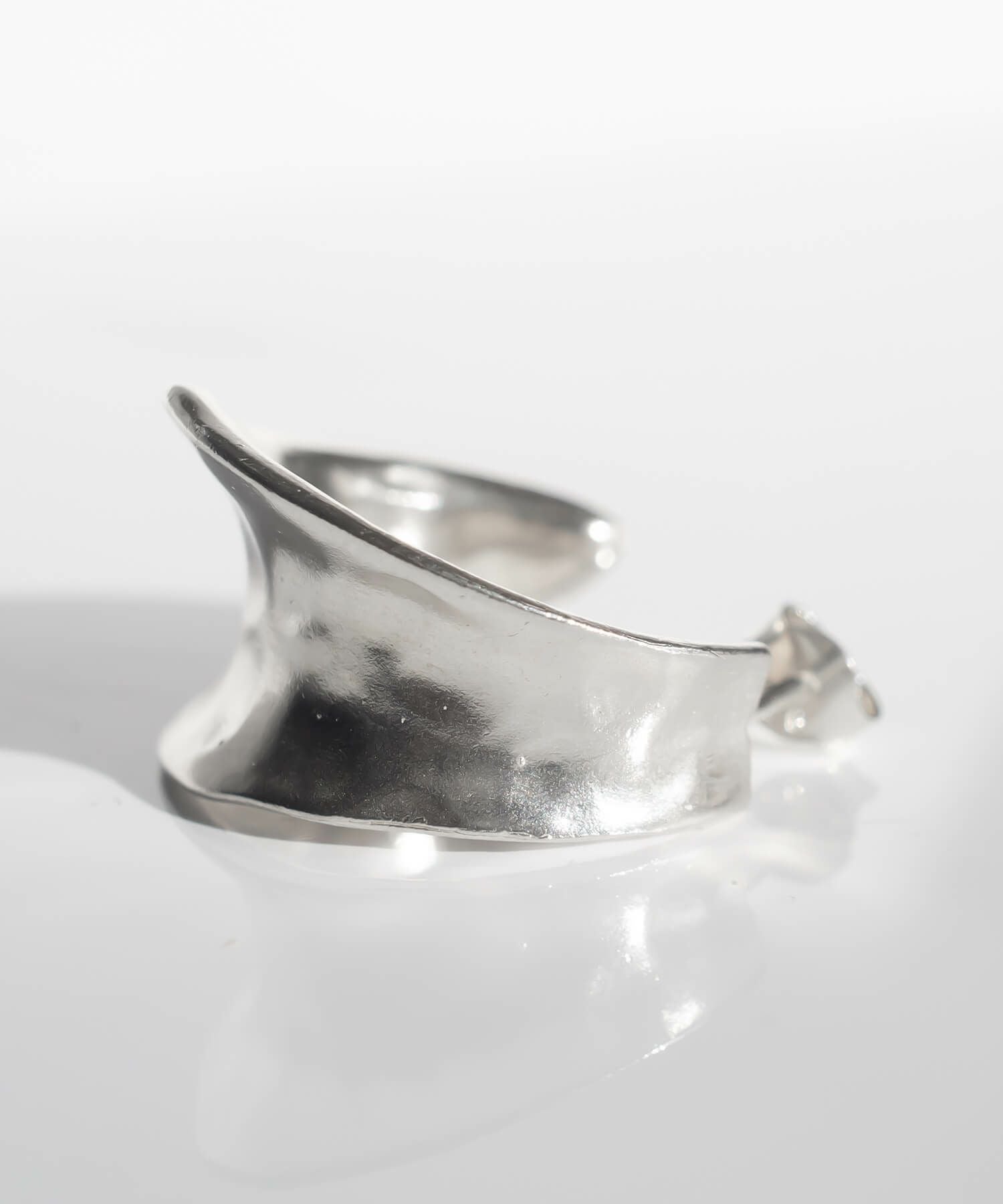 Silver925 Hammerd Hoop Pierce CORNETTO -コルネ- | Ops.(オプス)公式