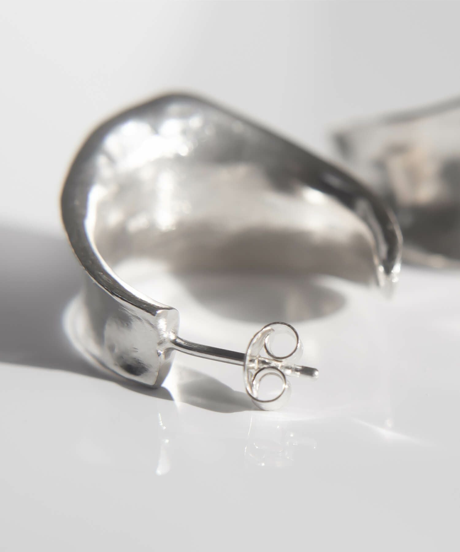 Silver925 Hammerd Hoop Pierce CORNETTO -コルネ- | Ops.(オプス)公式