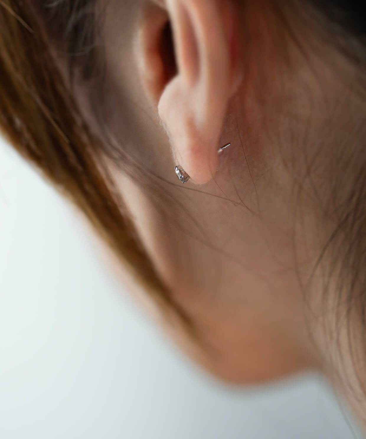 H&C Cut Pt900 Precious Diamond Stud Earrings EDELE -エデル- | Ops
