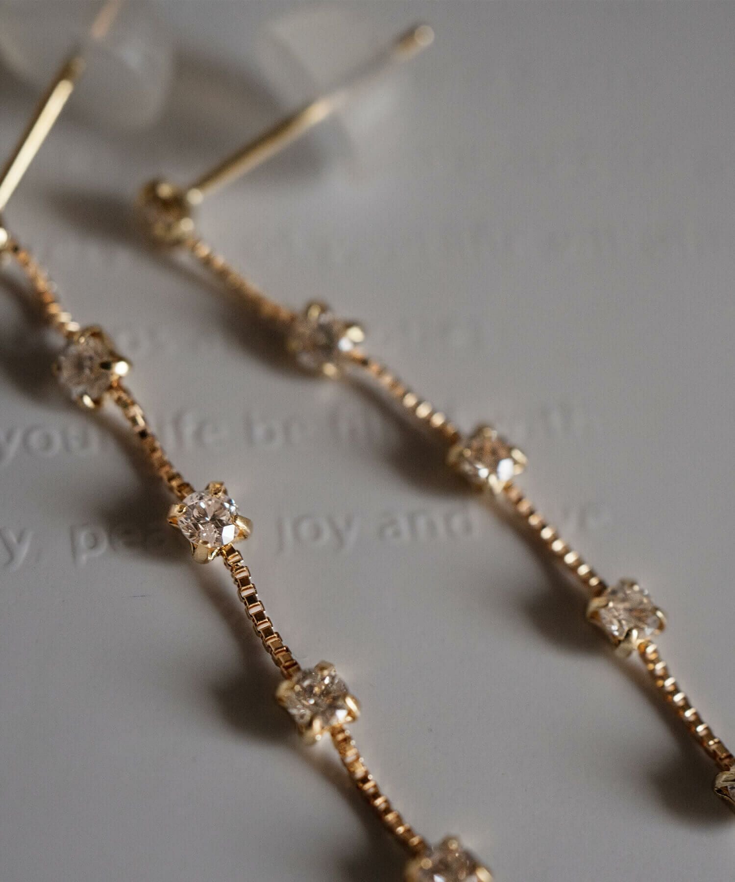 K18 5Diamond Swing Stud Earrings FIDO -フィド- | Ops.(オプス)公式
