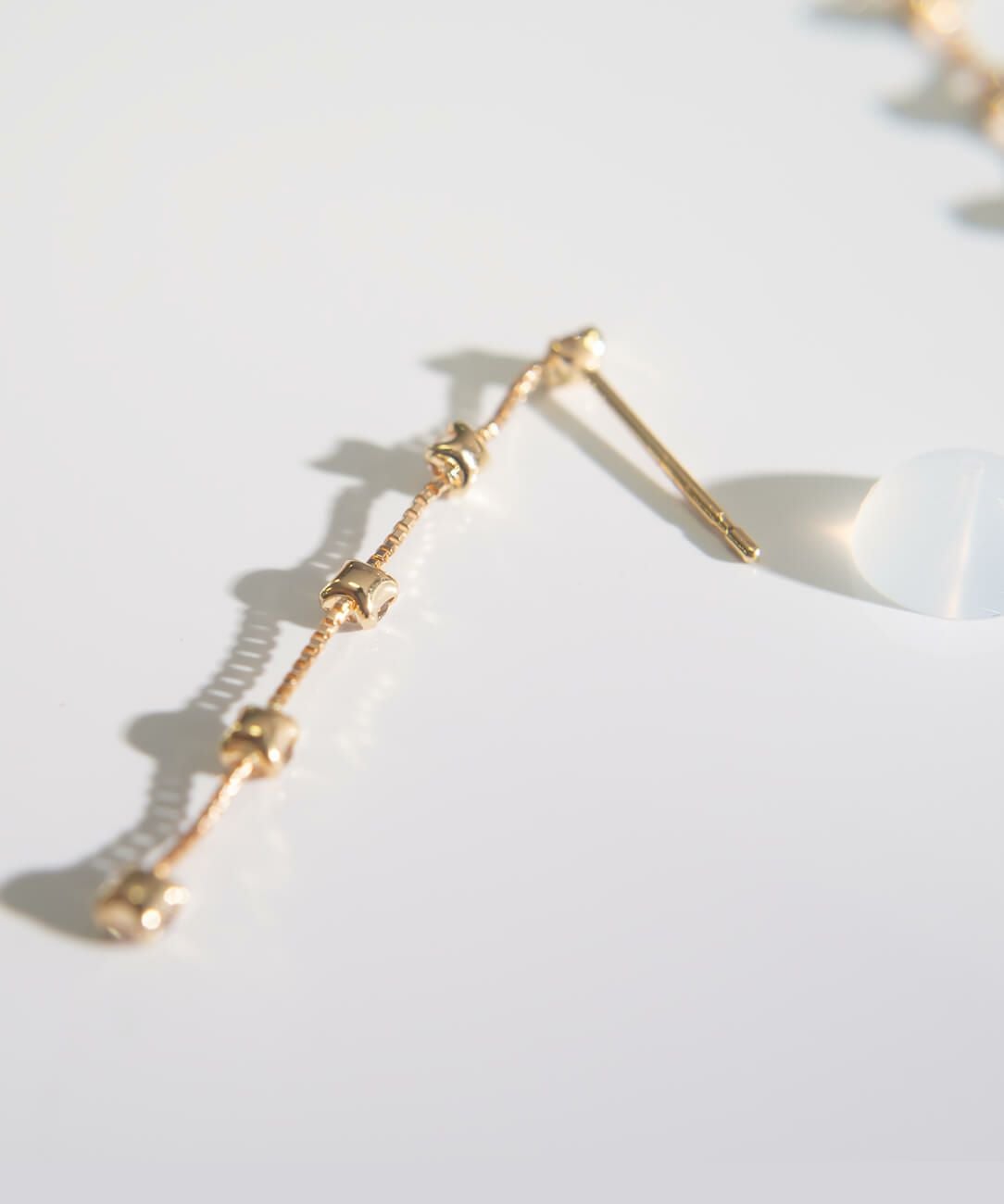 K18 5Diamond Swing Stud Earrings FIDO -フィド- | Ops.(オプス)公式