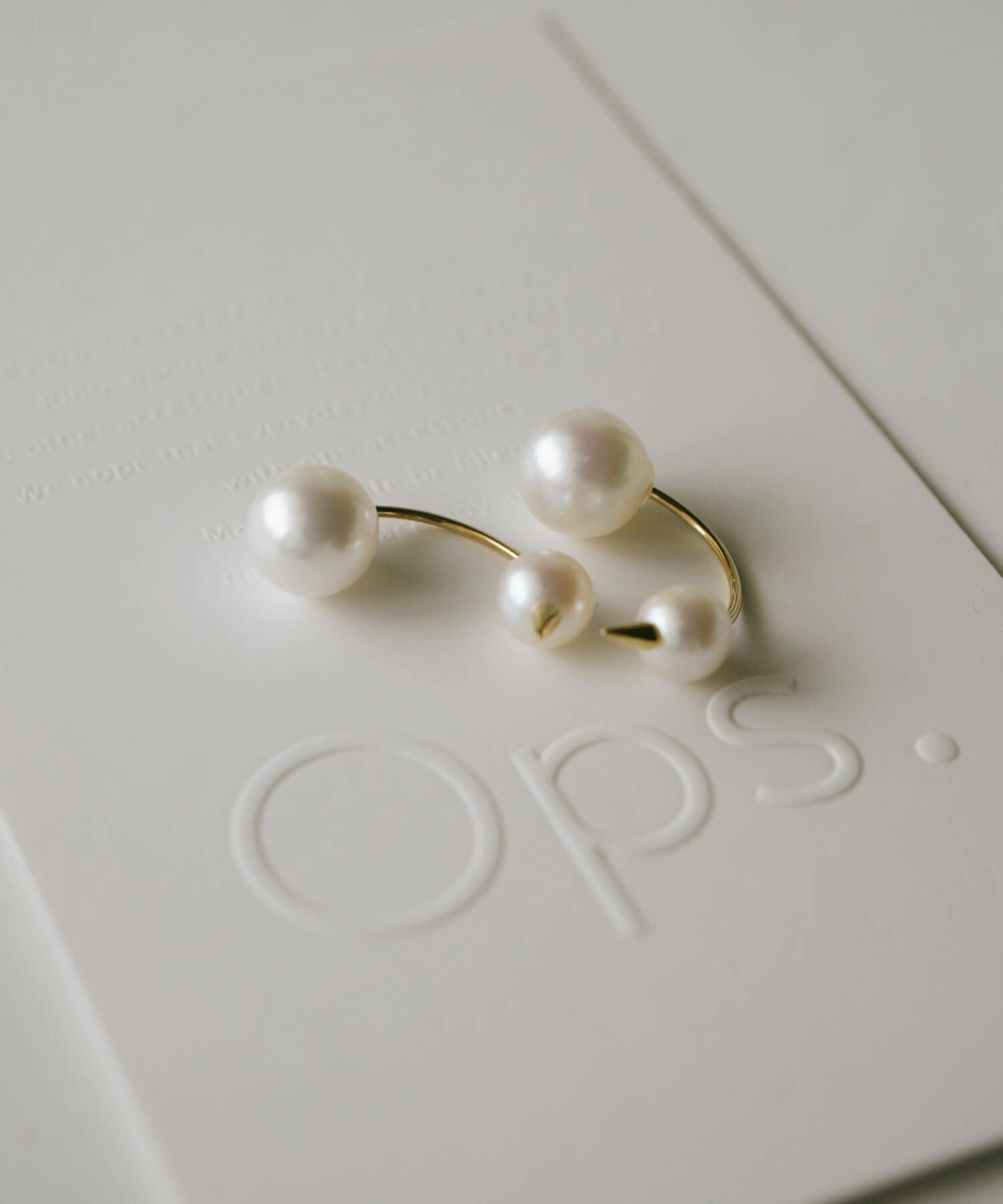 K18 Double Pearl Thorny Earrings FOLLETTA -フォレッタ- | Ops