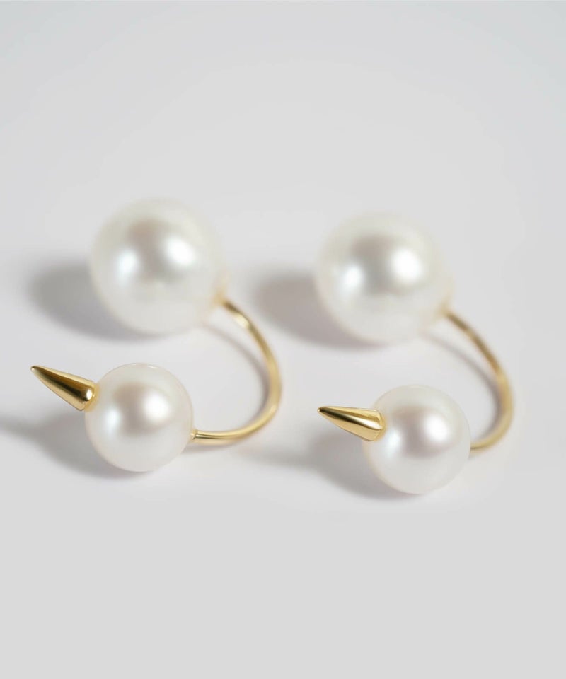 18金 18k パール ピアス 金属アレルギー対応 結婚式 お呼ばれ アコヤ あこや本真珠 K18 【folletta フォレッタ】 入園式 卒園式 入学式 卒業式