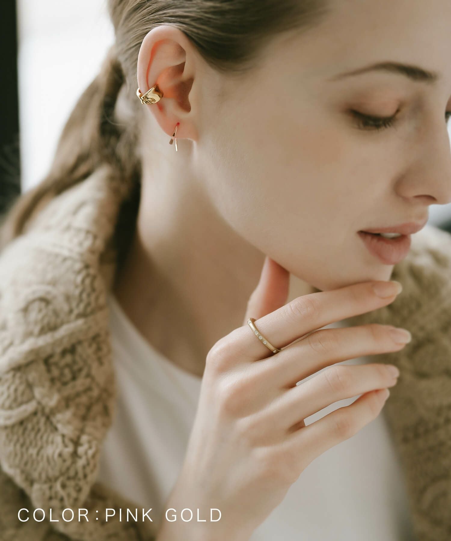 K18 Tiny Hang Earrings GOUCCIA-MINI -ゴーチャミニ- | Ops.(オプス