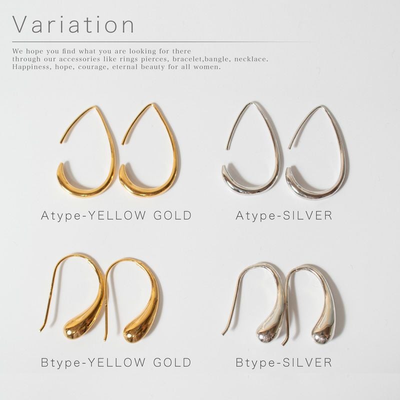 金属アレルギー シルバー シンプル フープ ピアス 雫 ドロップ ピアス シルバー ゴールド silver925 レディース シルバー925 ピアス シンプル レディース 18k ピアス 揺れる 個性 レトロ 大人 可愛い ピアス カジュアル フォーマル フックピアス 大人 可愛い おしゃれ 人気