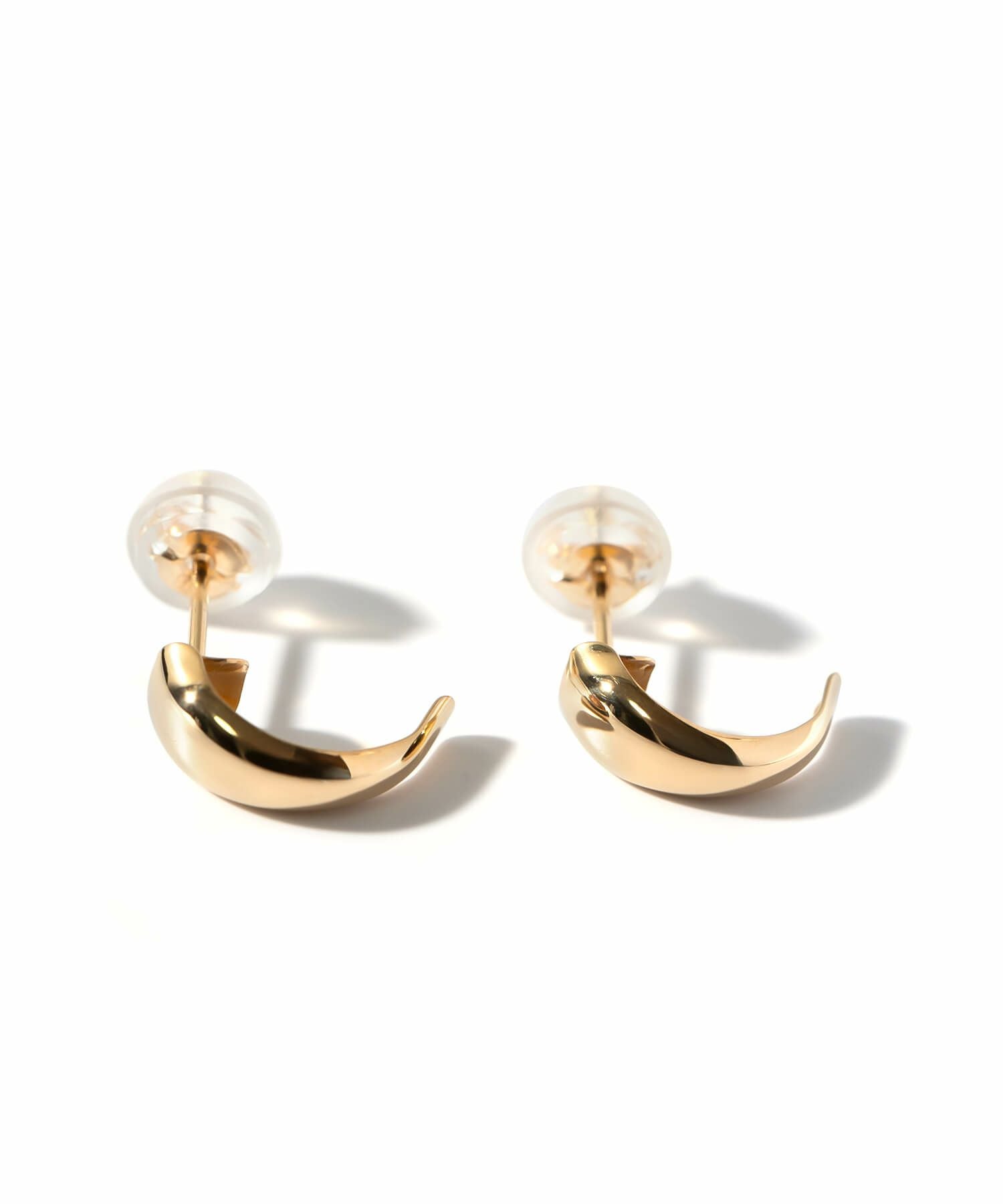 K18 Harf Moon Stud Earrings LUZON -ルゾン- | Ops.(オプス)公式ストア