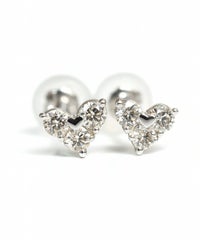 H&C プラチナ 0.2ct ダイヤ ピアス ハート 一粒 Pt900 18k つけっぱなし 小さめ ソリティア プラチナ900 プラチナ900 18K H&C 最高級カット 一粒ダイヤ ピアス レディース ジュエリー アクセサリー プレゼント 大人 可愛い おしゃれ H&C ハートアンドキューピット ダイヤモンド ブランド