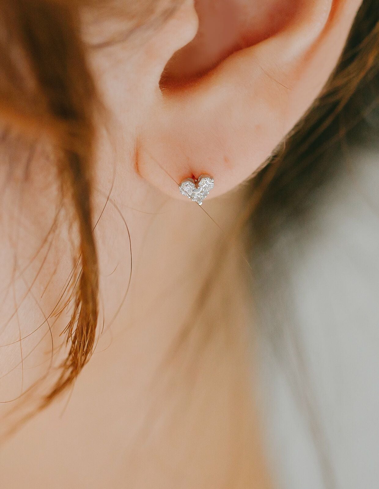 Pt900 0.2ct Heart Stud Earrings MAJERTA -マジェルタ- | Ops.(オプス