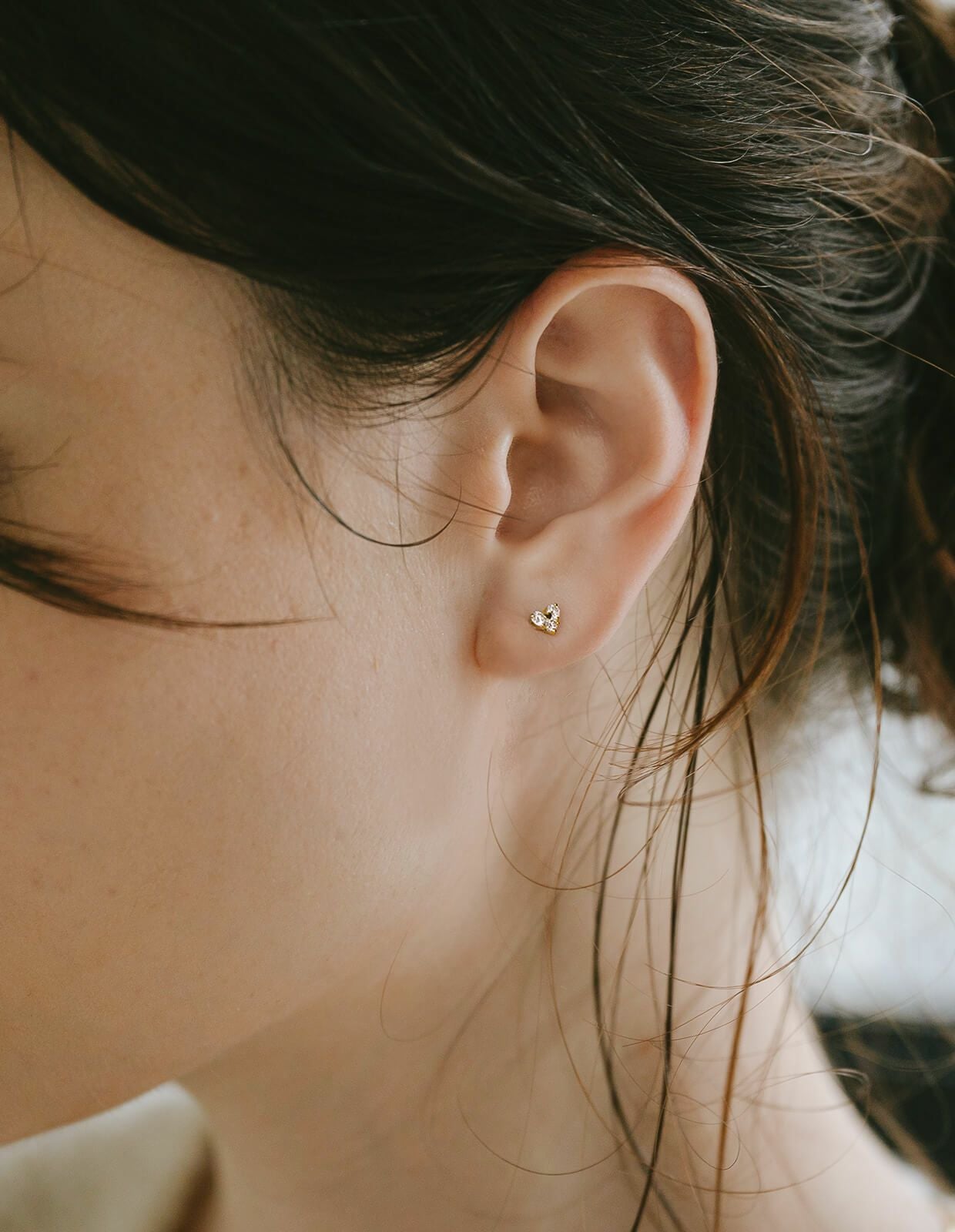 Pt900 0.2ct Heart Stud Earrings MAJERTA -マジェルタ- | Ops.(オプス