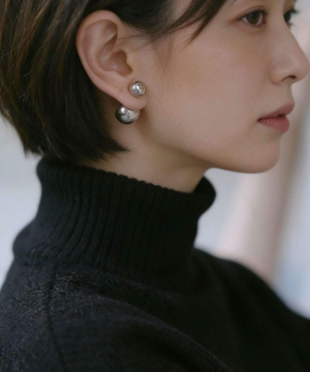 【雑誌掲載アイテム】 大きめ ピアス シルバー ボール 【Pallo パロ】 silver925 シルバー925 バックキャッチピアス ダブルキャッチ シルバーピアス 大ぶり 両耳用 丸玉 シルバー トライバルピアス レトロ おしゃれ 金属アレルギー 軽量