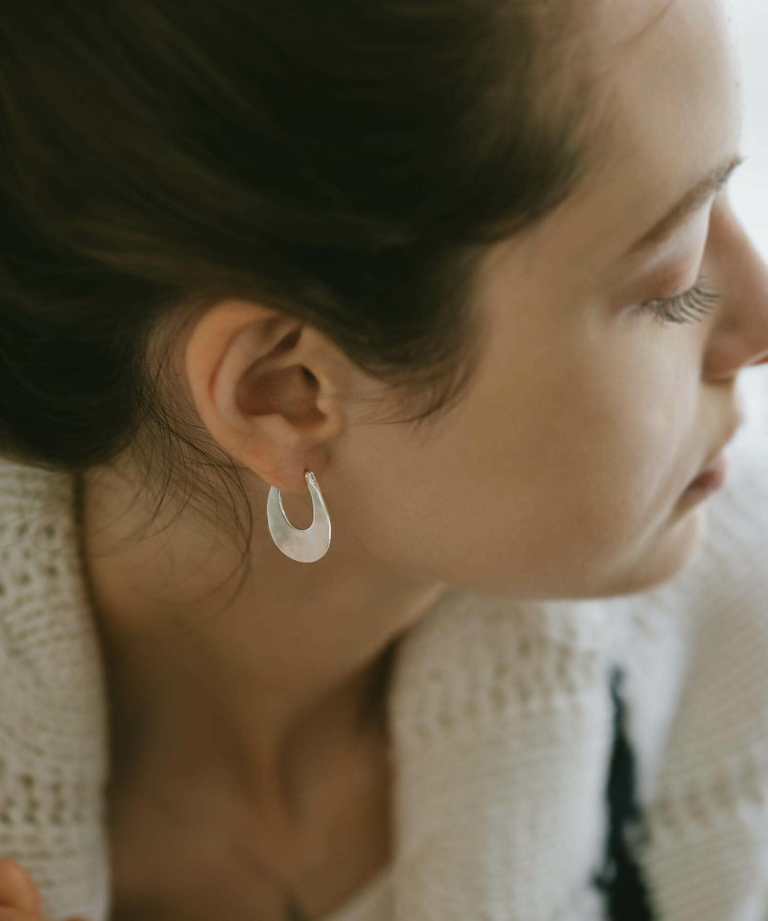Silver925 Horse Shoe Hoop Earrings PEDOL -ぺドル- | Ops.(オプス