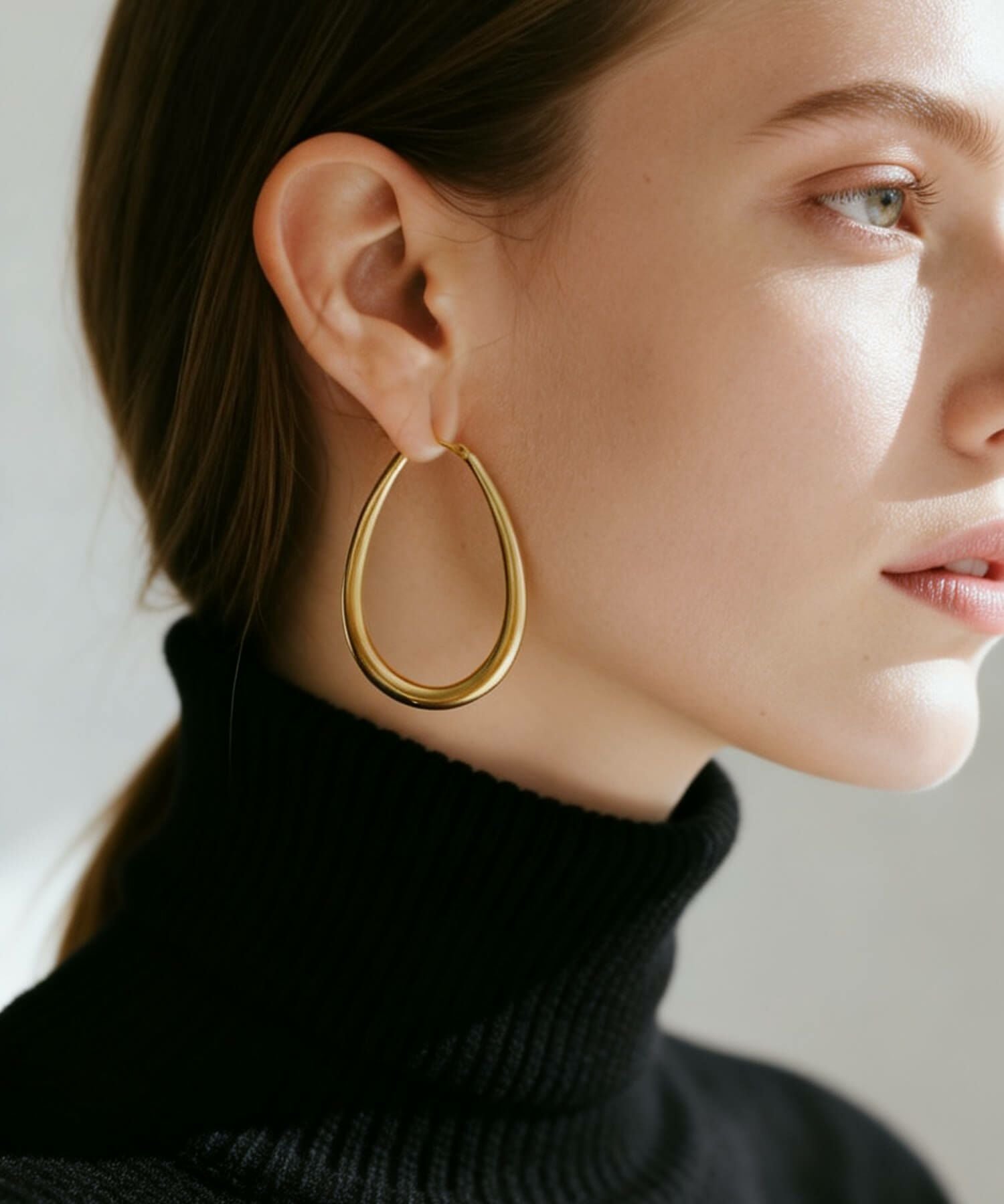Silver925 Teardrop Plump Matte Earrings TILK -ティルク- | Ops