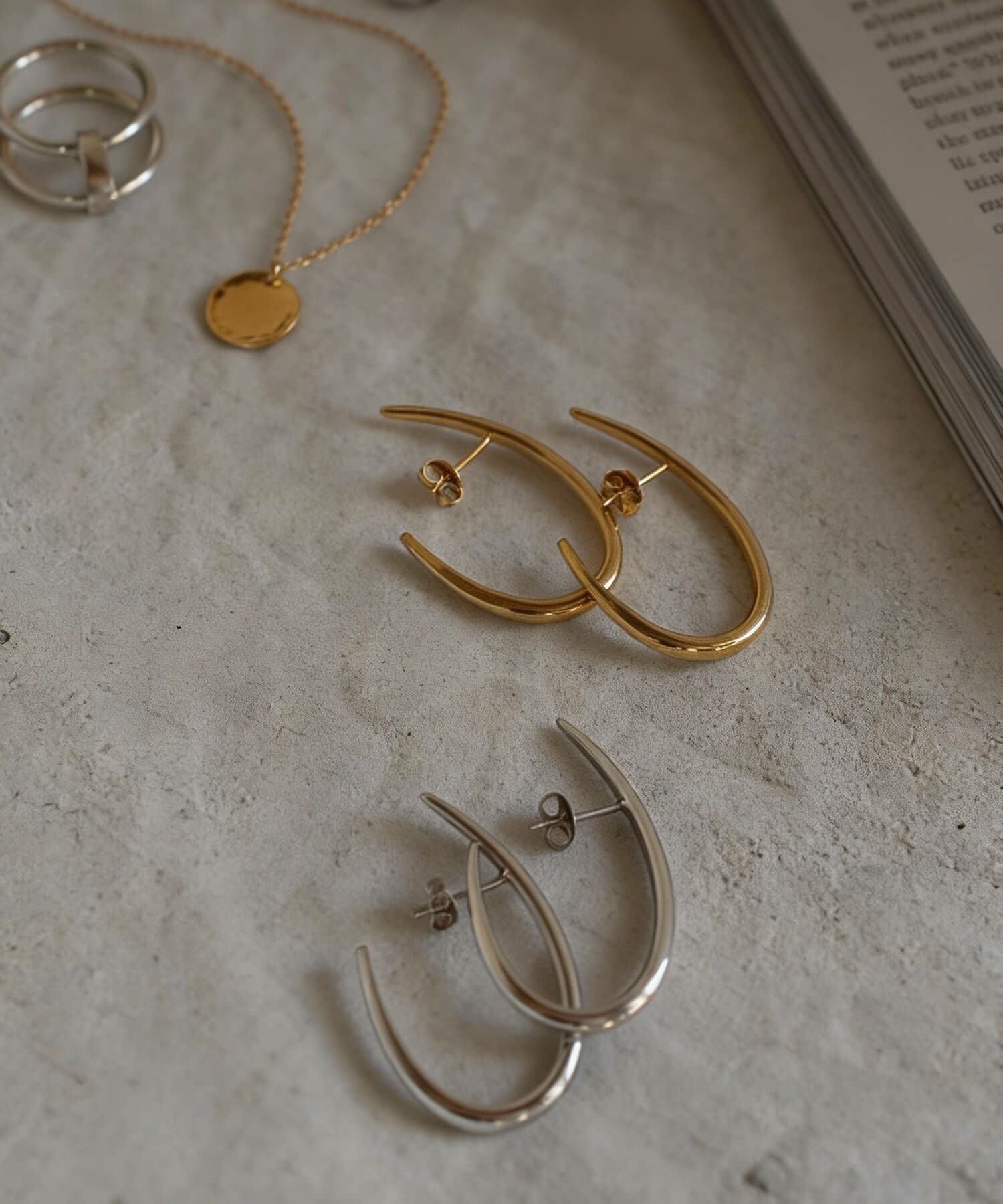 Silver925 Harf Hook Elegant Earrings VIIDA -ヴィーダ- | Ops