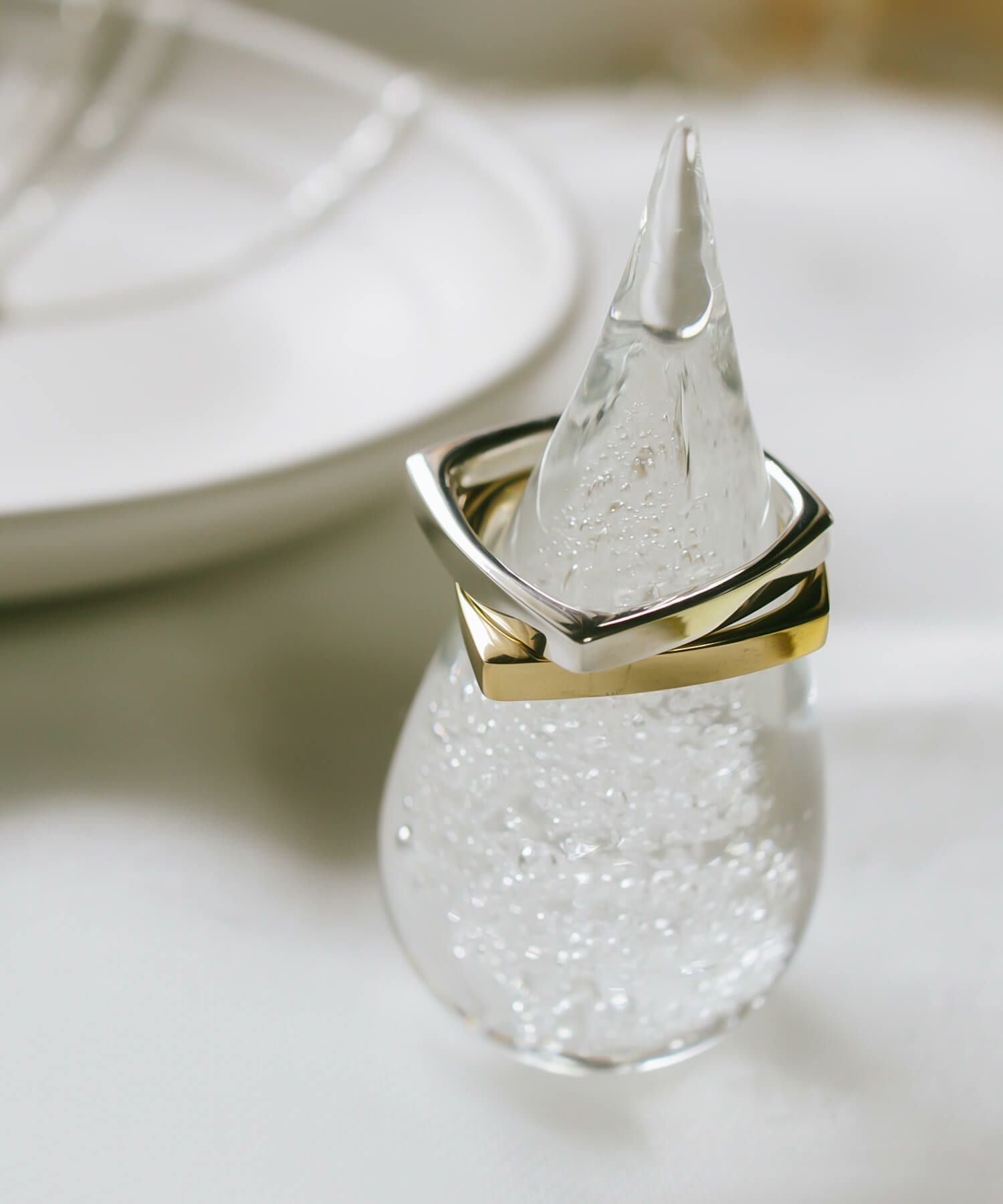 Silver925 Curvy Square Ring EOLOU -イオル- | Ops.(オプス)公式ストア