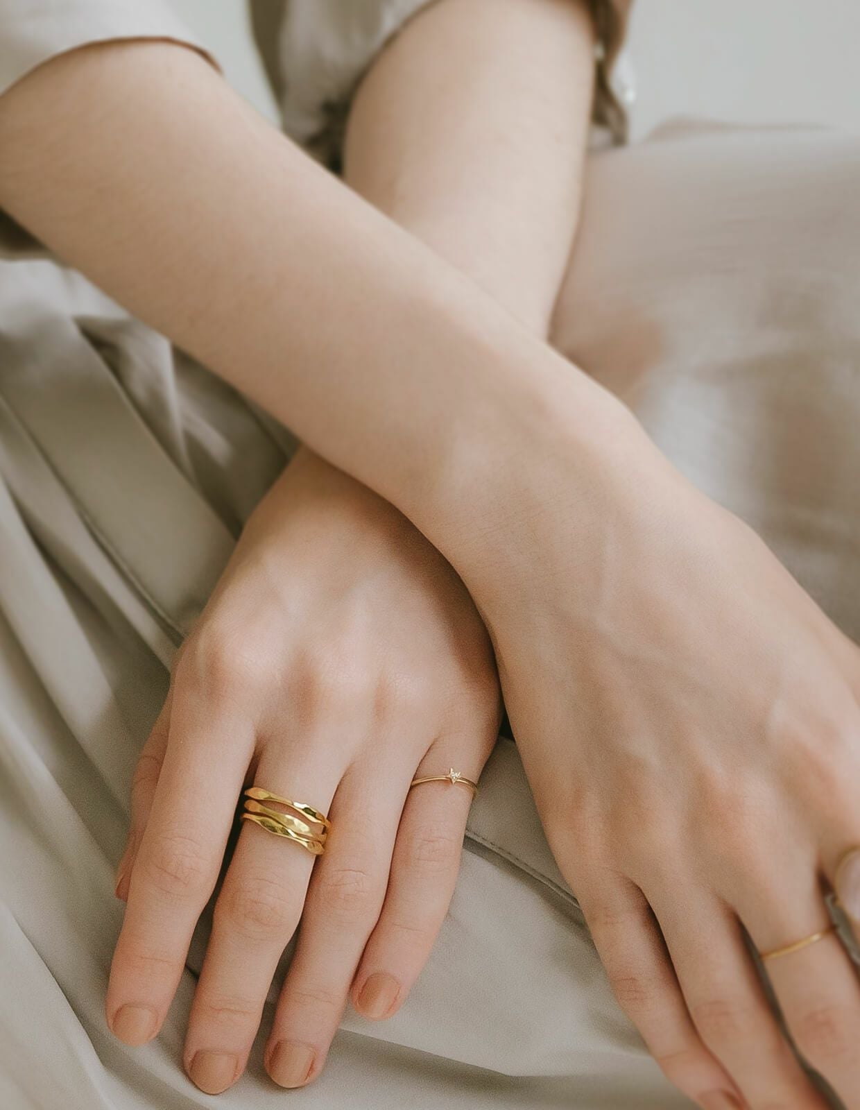 regalino フォルム ゴールドリング　9号 K10 Gold Diamond Delicate Ring FORAFORA -フォラフォラ- | Ops