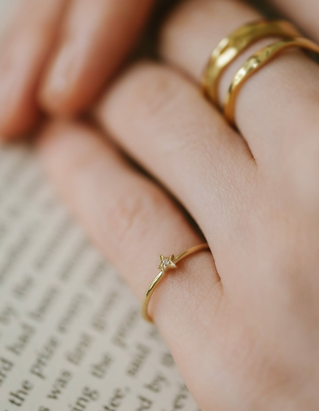 K10 Gold Diamond Delicate Ring FORAFORA -フォラフォラ- | Ops