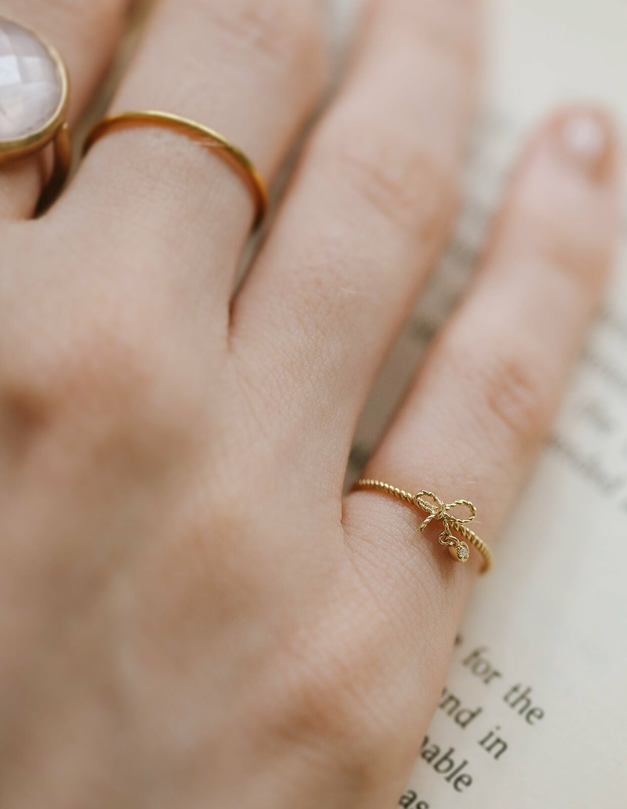 K10 Gold Diamond Delicate Ring FORAFORA -フォラフォラ- | Ops