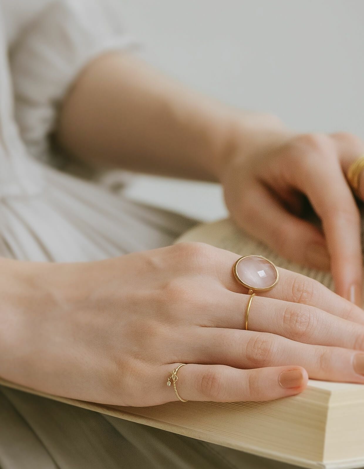 K10 Gold Diamond Delicate Ring FORAFORA -フォラフォラ- | Ops
