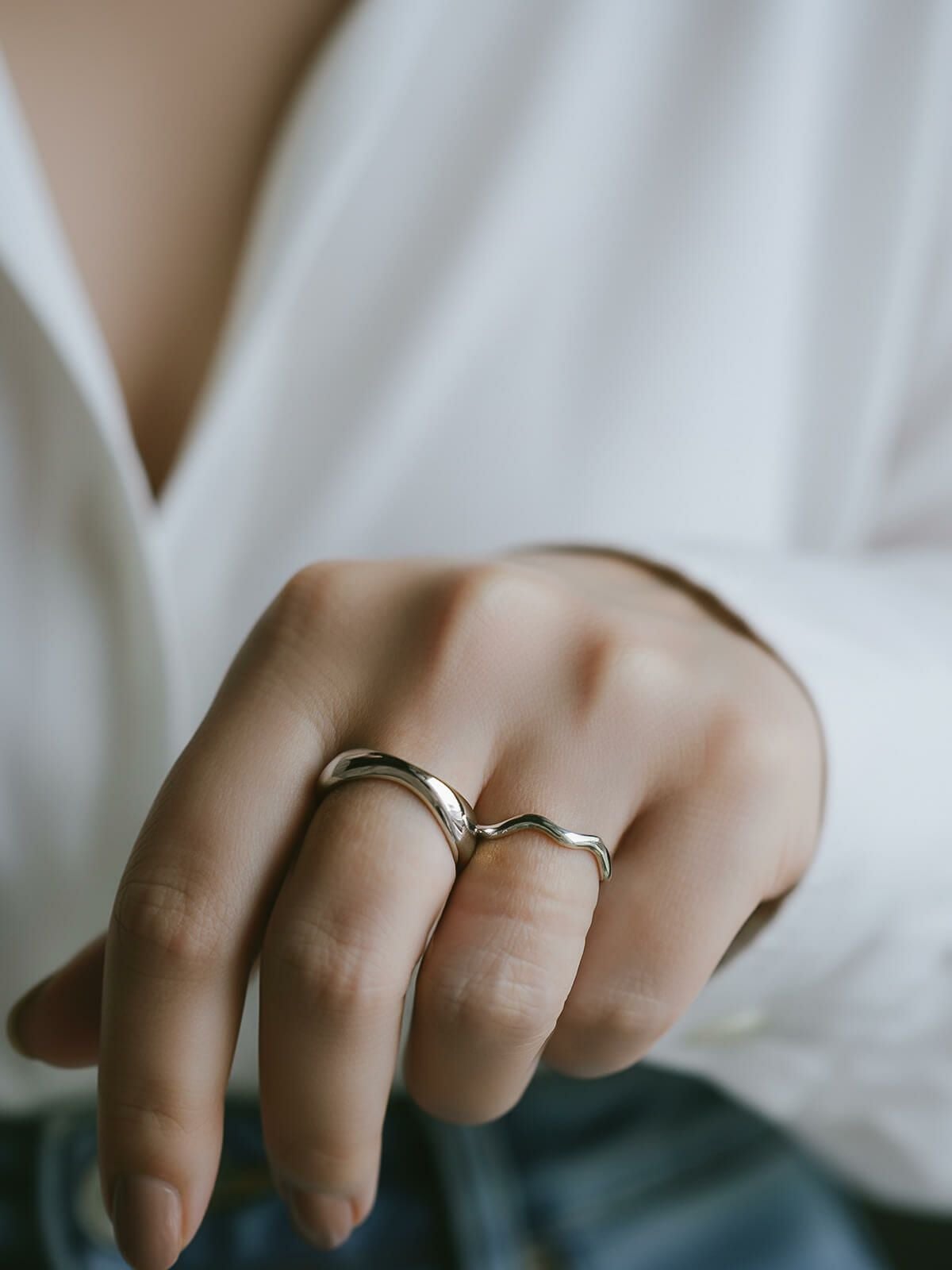 Silver925 Wide Wavy Ring GREZIO -グレジオ- | Ops.(オプス)公式ストア