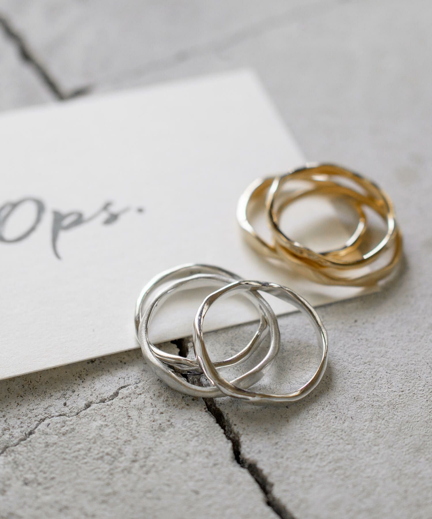 Silver925 3 Layerd Wavy Ring MERV -メルブ- | Ops.(オプス)公式ストア