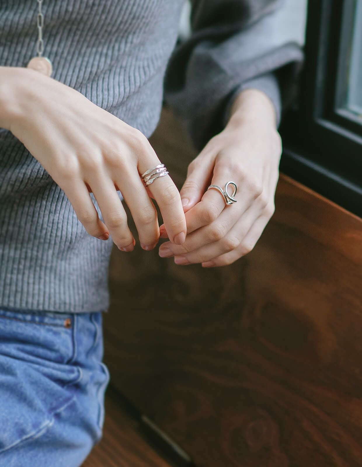 Silver925 3 Layerd Wavy Ring MERV -メルブ- | Ops.(オプス)公式ストア