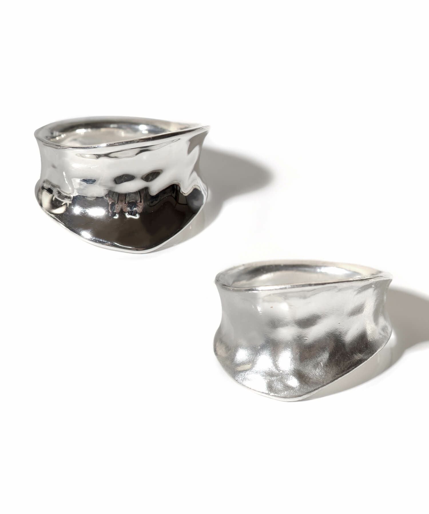 Silver925 Hammerd Wide Ring MOONU -モーヌ- | Ops.(オプス)公式ストア