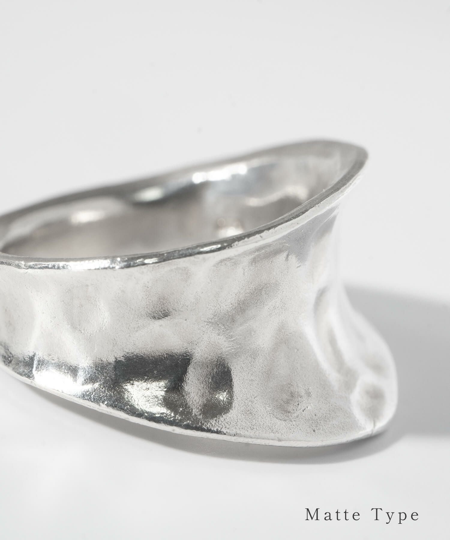 Silver925 Hammerd Wide Ring MOONU -モーヌ- | Ops.(オプス)公式ストア