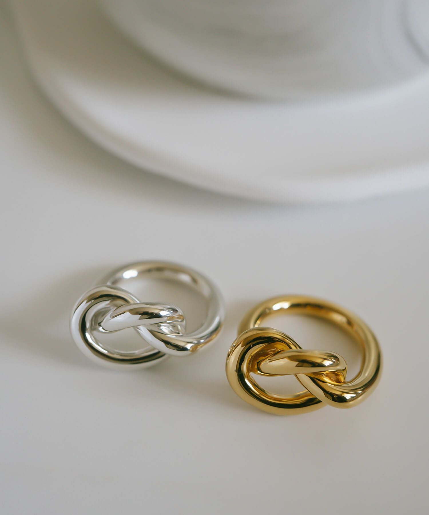 シルバー925 レディース 太め 大ぶり リング Knot Ring OBLIGA-RING