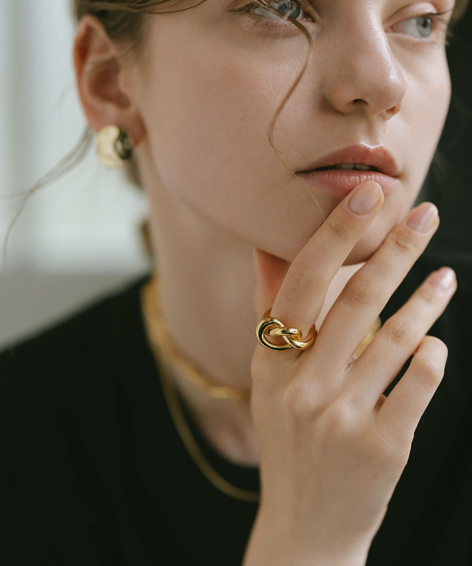 シルバー925 レディース 太め 大ぶり リング Knot Ring OBLIGA-RING