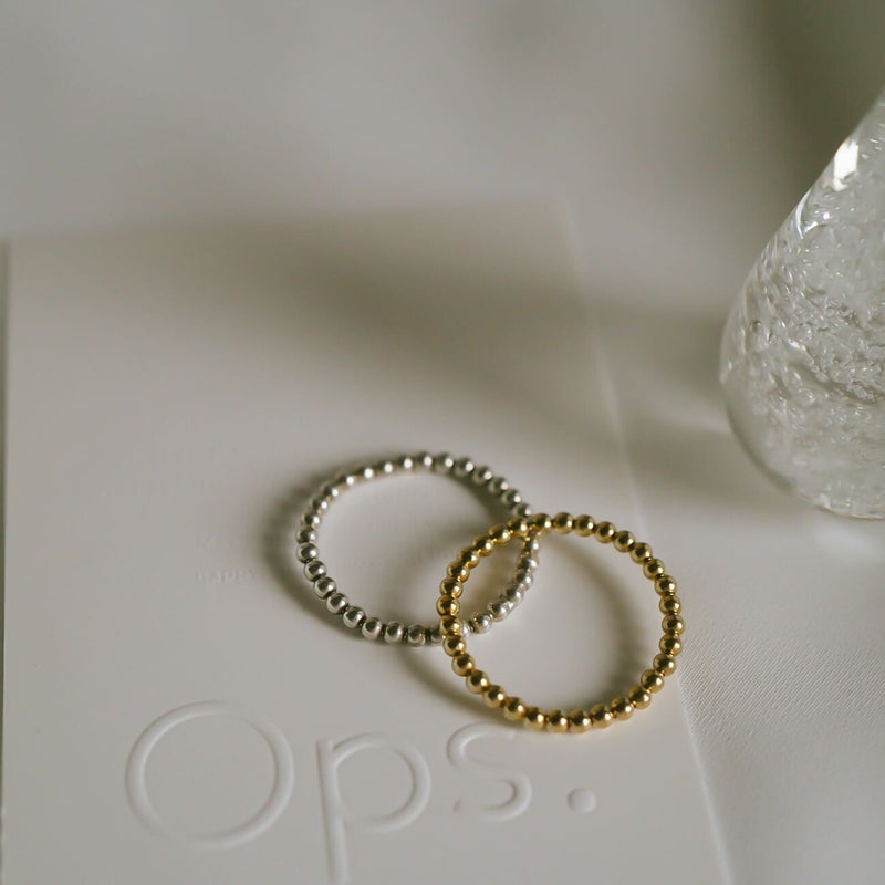 シルバー925 リング シンプル ボールリング 【PATOA パトア 】 シルバー ゴールド リング シルバーリング ゴールドリング 金属アレルギー 安心 細め 華奢 レディース 人差し指 小指 指輪 おしゃれ 18金仕上げ k18 リング ゴールド 指輪 ジュエリー アクセサリー