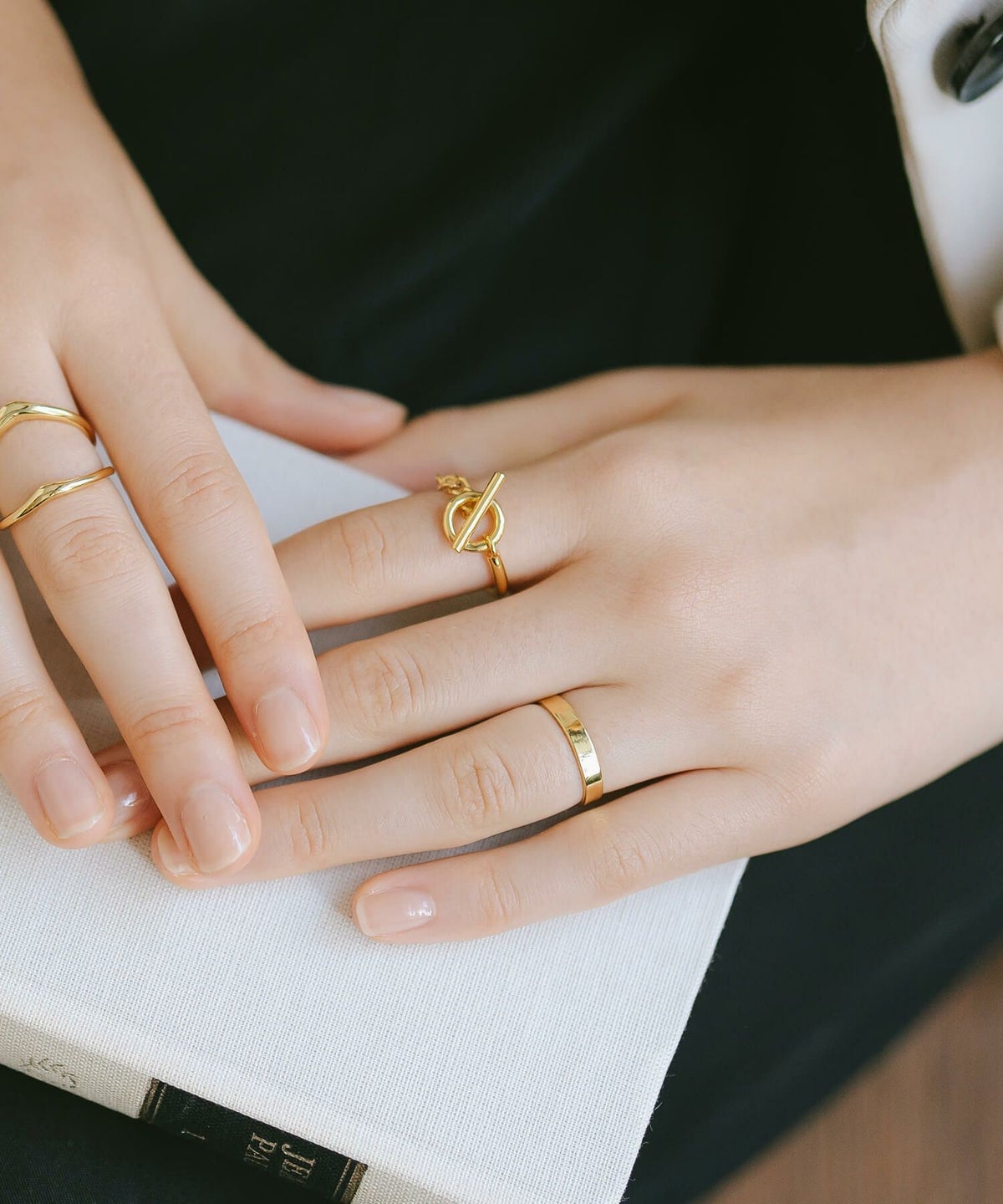 指輪 リング ブランド おしゃれ 指輪人差し指 レディース シンプル マンテル チェーン