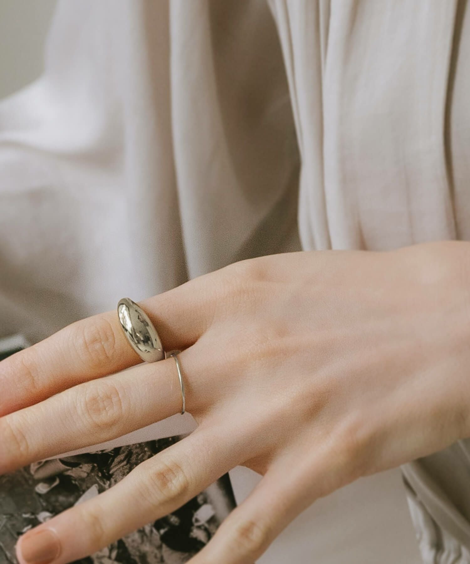 Silver925 1mm Dainty Round Ring SOLONE1mm -ソロネ- | Ops.(オプス