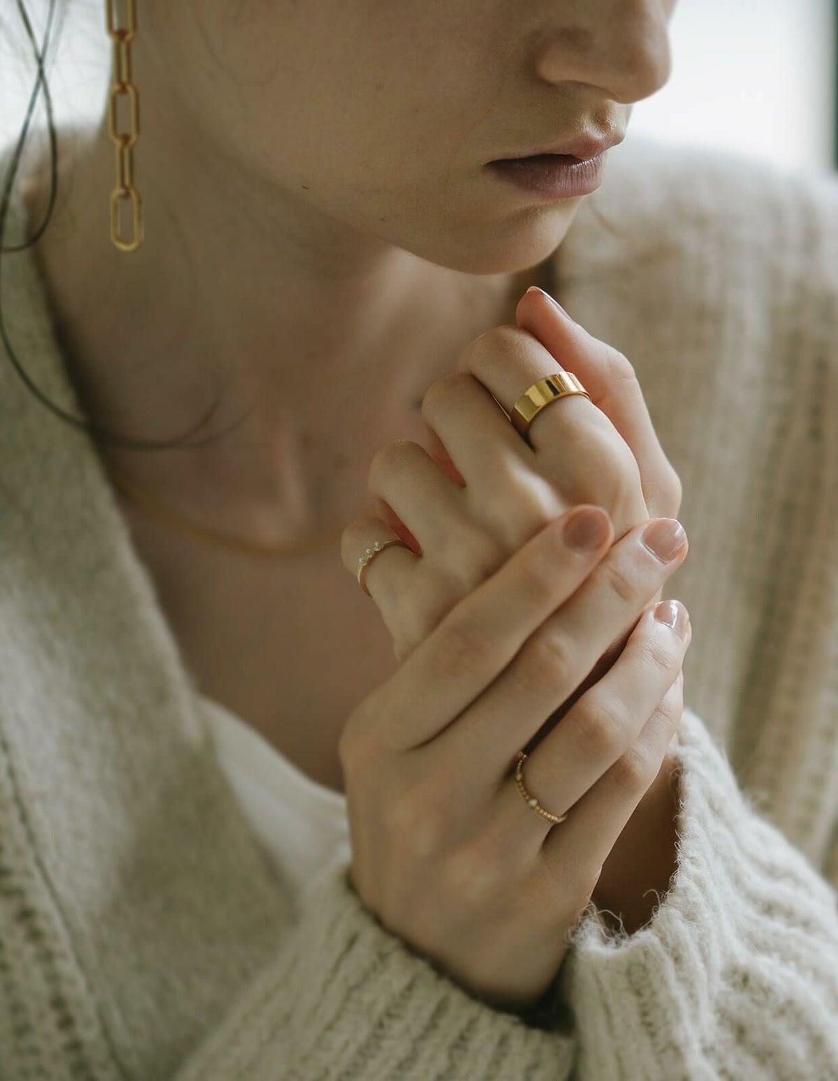 金属アレルギー 安心 リング シルバー925 リング シンプル 6mm 【Solone ソロネ】 シルバー ゴールド リング シルバーリング ゴールドリング 太め レディース 人差し指 指輪 おしゃれ 18金 k18 リング ゴールド 華奢 指輪