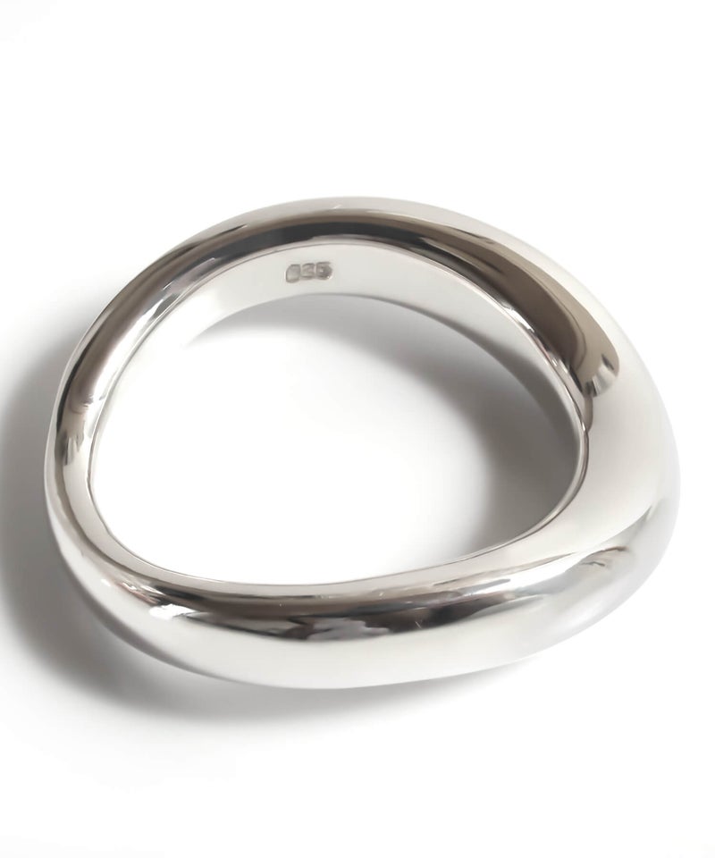 シルバーリング シンプル 【ULUA ウルア】 ウェーブ クラシック バンドリング 人差し指 指輪 レディース silver925 リング 925silver シルバー925 デザインリング カジュアル フォーマル 金属アレルギー 安心 ジュエリー アクセサリー 地金 指輪 重ね付け おしゃれ