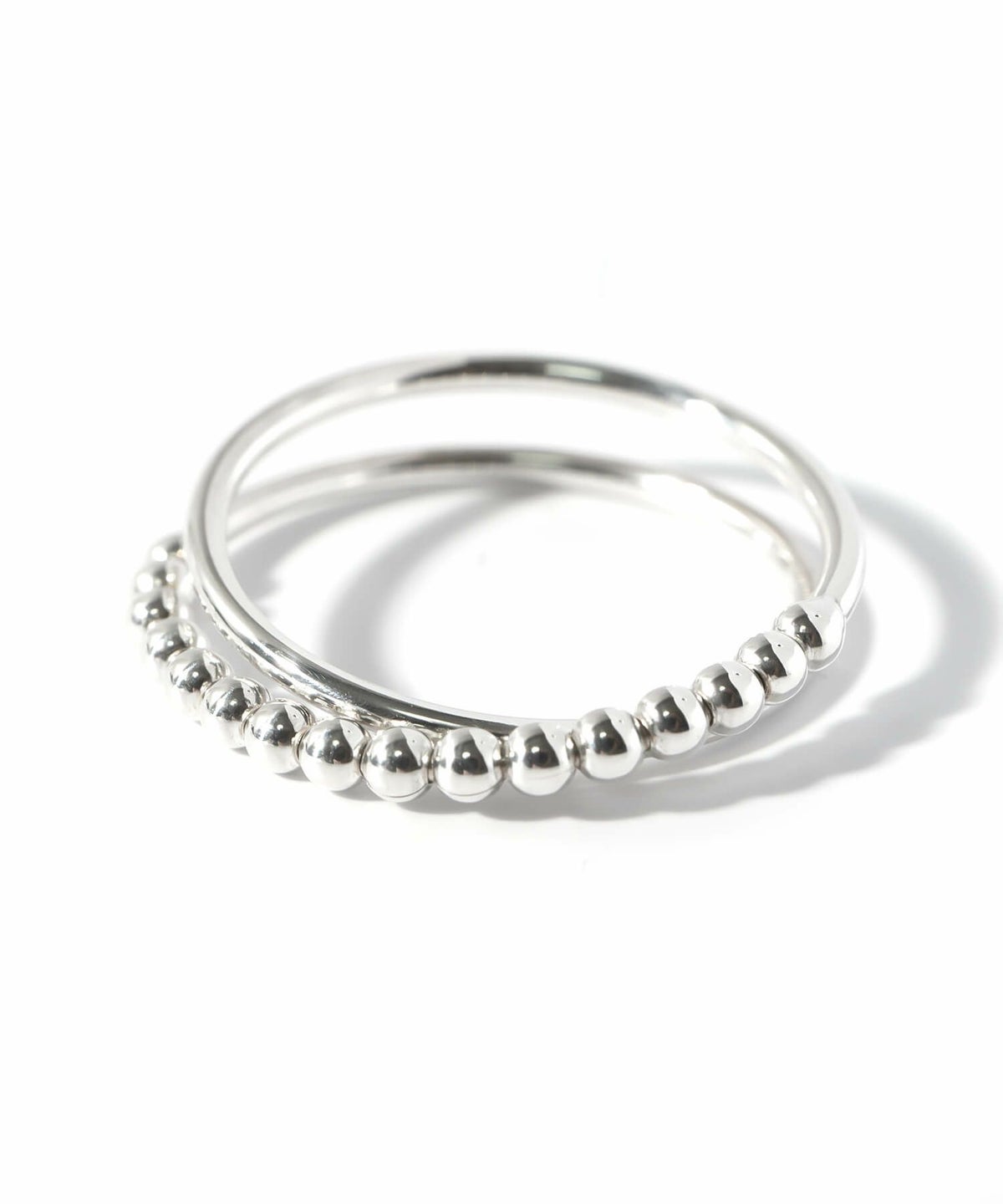 指輪 レディース おしゃれ リング ゴールド 【WERNI ウェルニ】  ミル打ち 人差し指 中指 小指 ピンキーリング シルバー925 シンプル シルバー 18金 仕上げ 18k 重ね付け レディース ブランド メンズ 普段 使い シルバーリング華奢 細め 細い 繊細 ボールリング