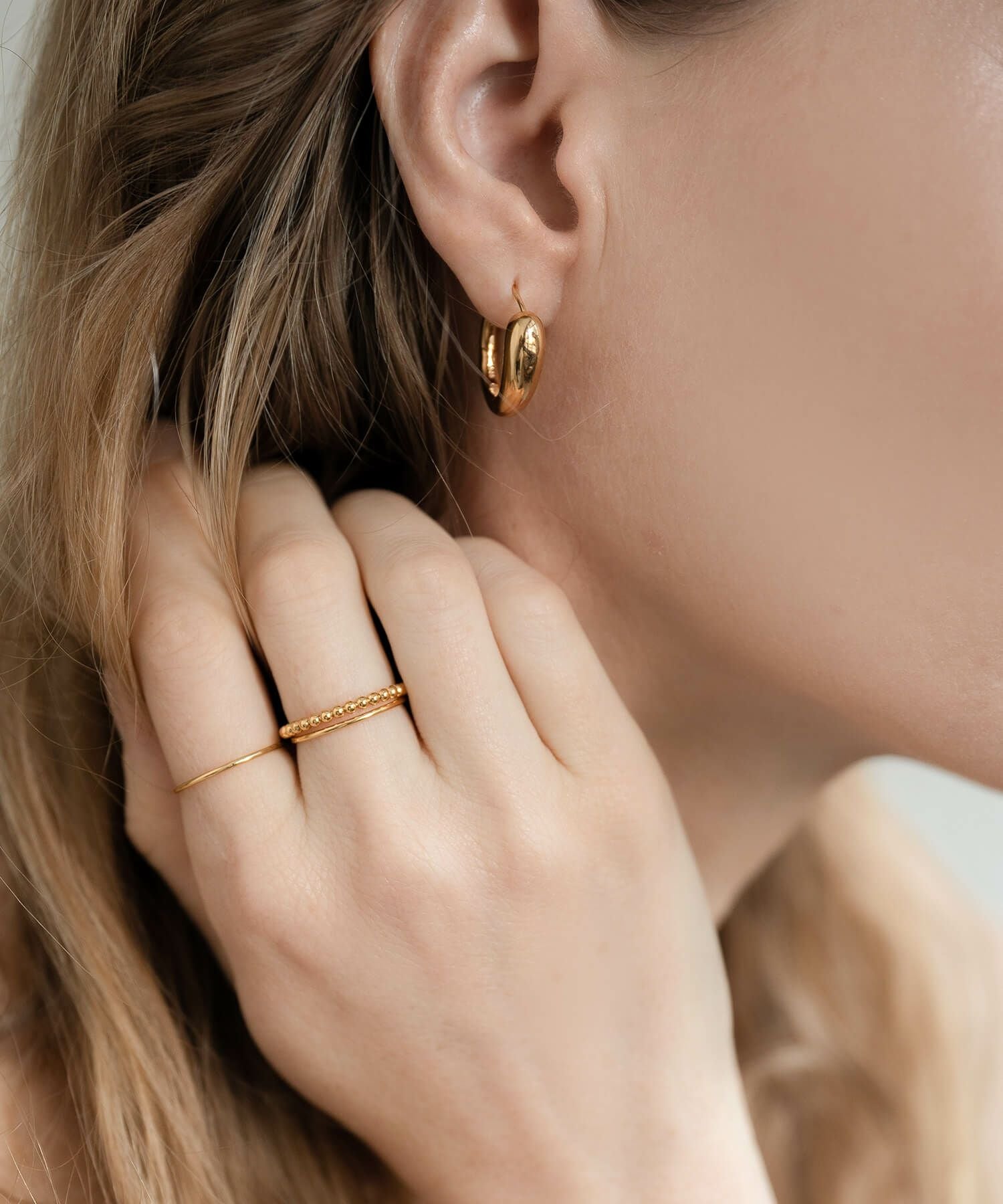 Silver925 Harf Milgrain Double Ring WERN -ウェルニ- | Ops.(オプス