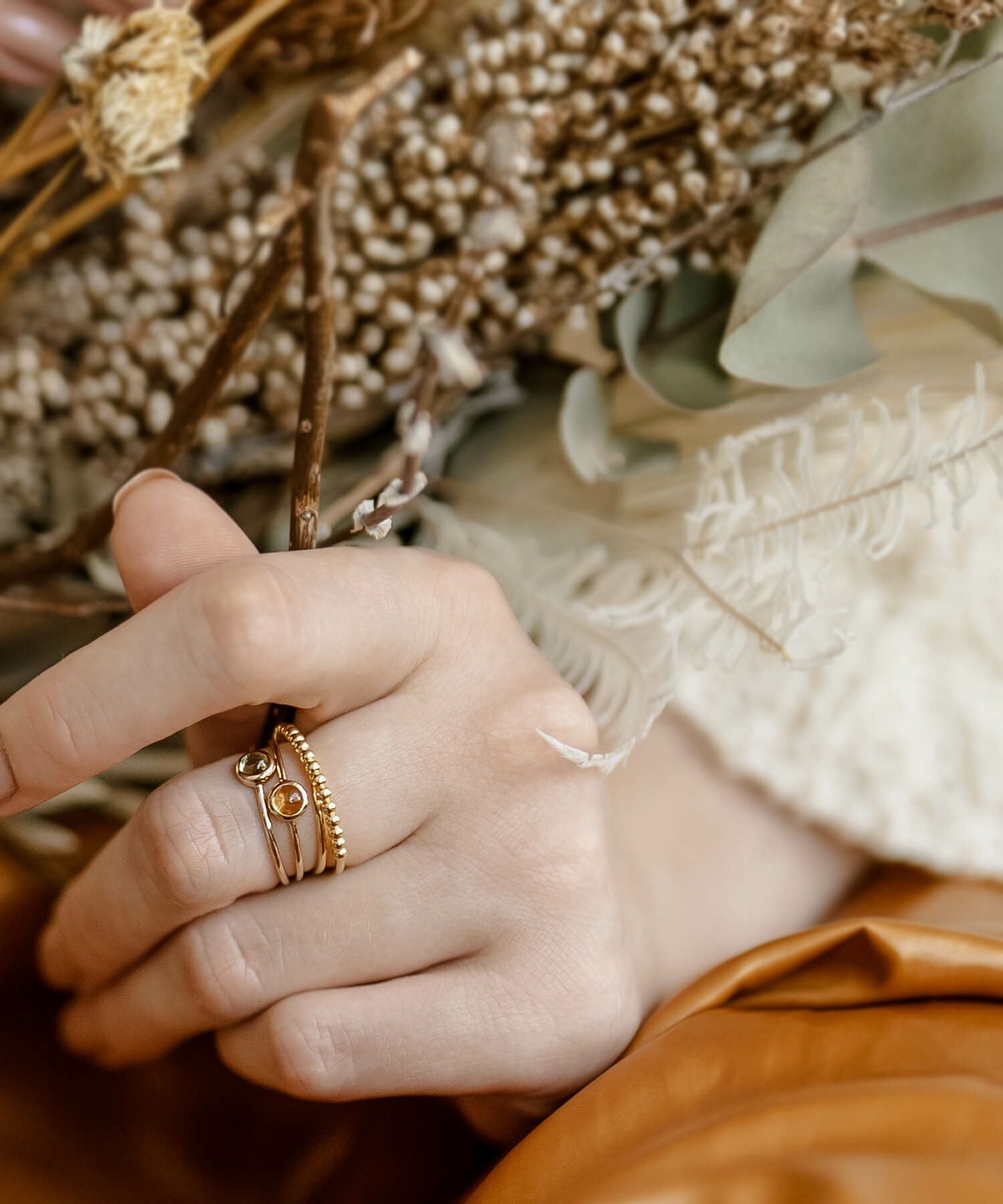 Silver925 Harf Milgrain Double Ring WERN -ウェルニ- | Ops.(オプス