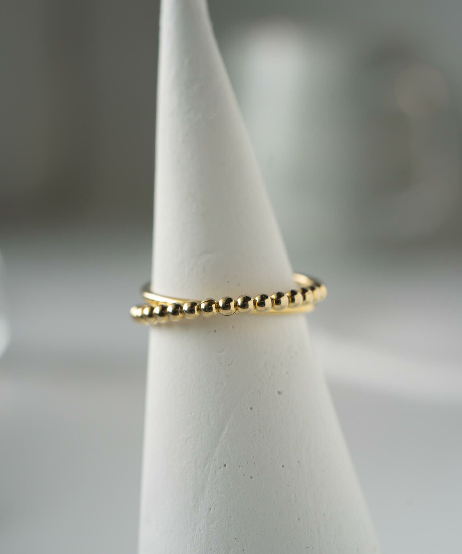 Silver925 Harf Milgrain Double Ring WERN -ウェルニ- | Ops.(オプス