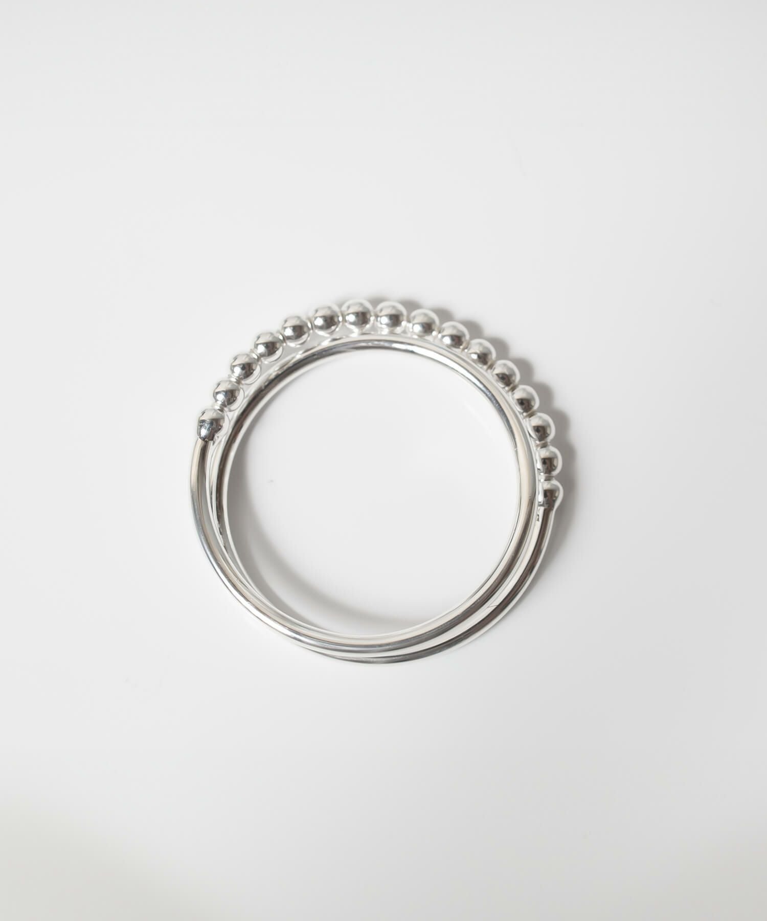 Silver925 Harf Milgrain Double Ring WERN -ウェルニ- | Ops.(オプス