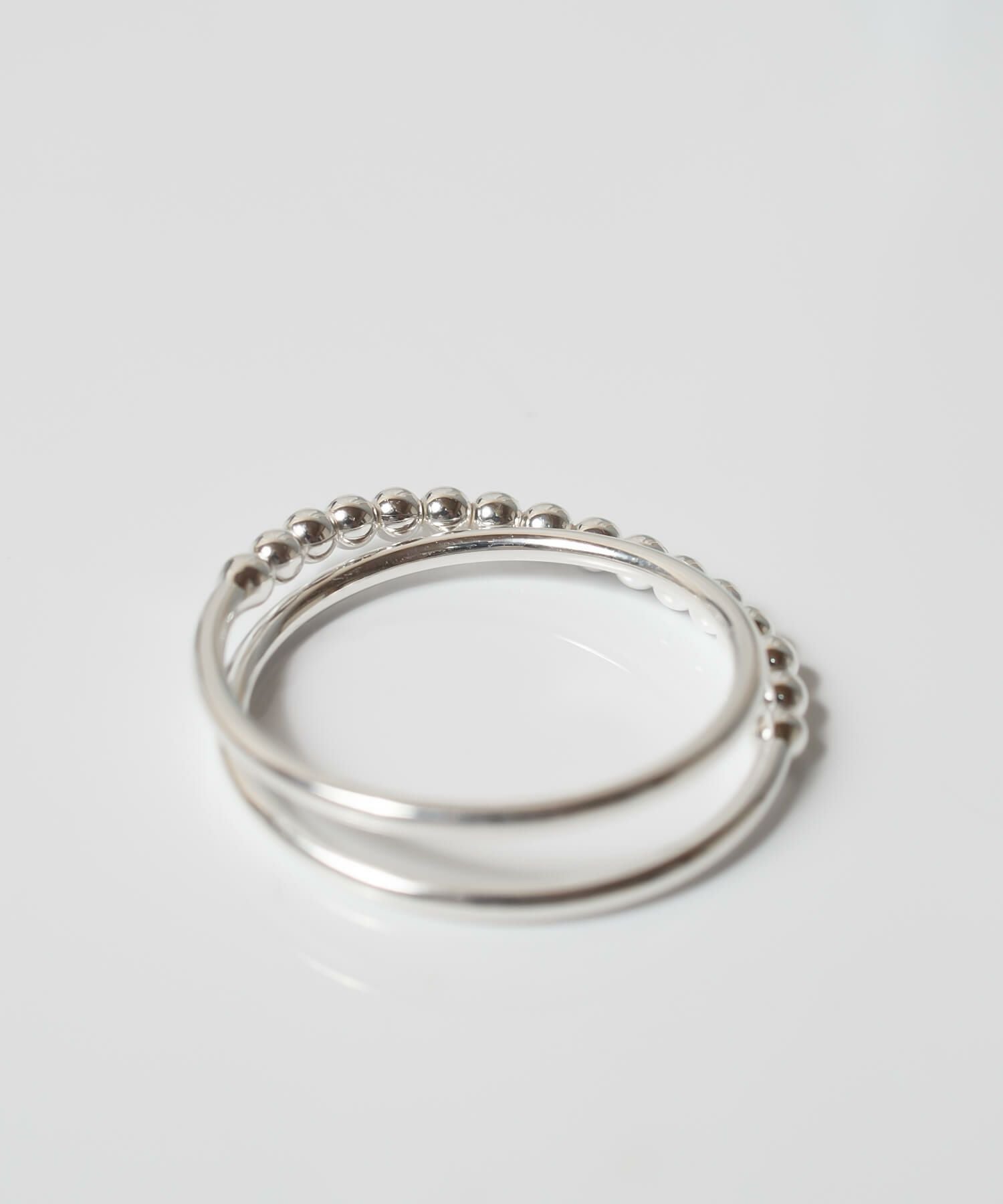 Silver925 Harf Milgrain Double Ring WERN -ウェルニ- | Ops.(オプス
