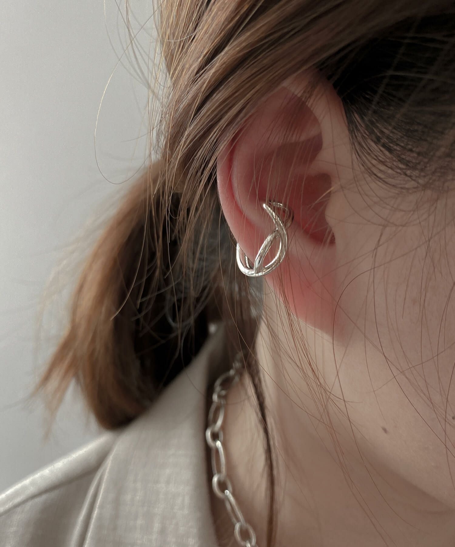 Silver925 Cross Line EarCuff XIRA -エクシラ- | Ops.(オプス Silver925 Cross Line EarCuff XIRA -エクシラ- | Ops.(オプス