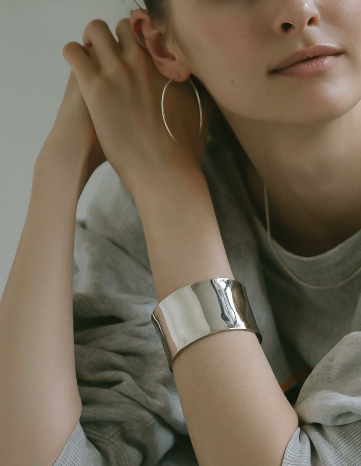 Silver925 Wide Straight Bangle KARPOS -カルポス- | Ops.(オプス