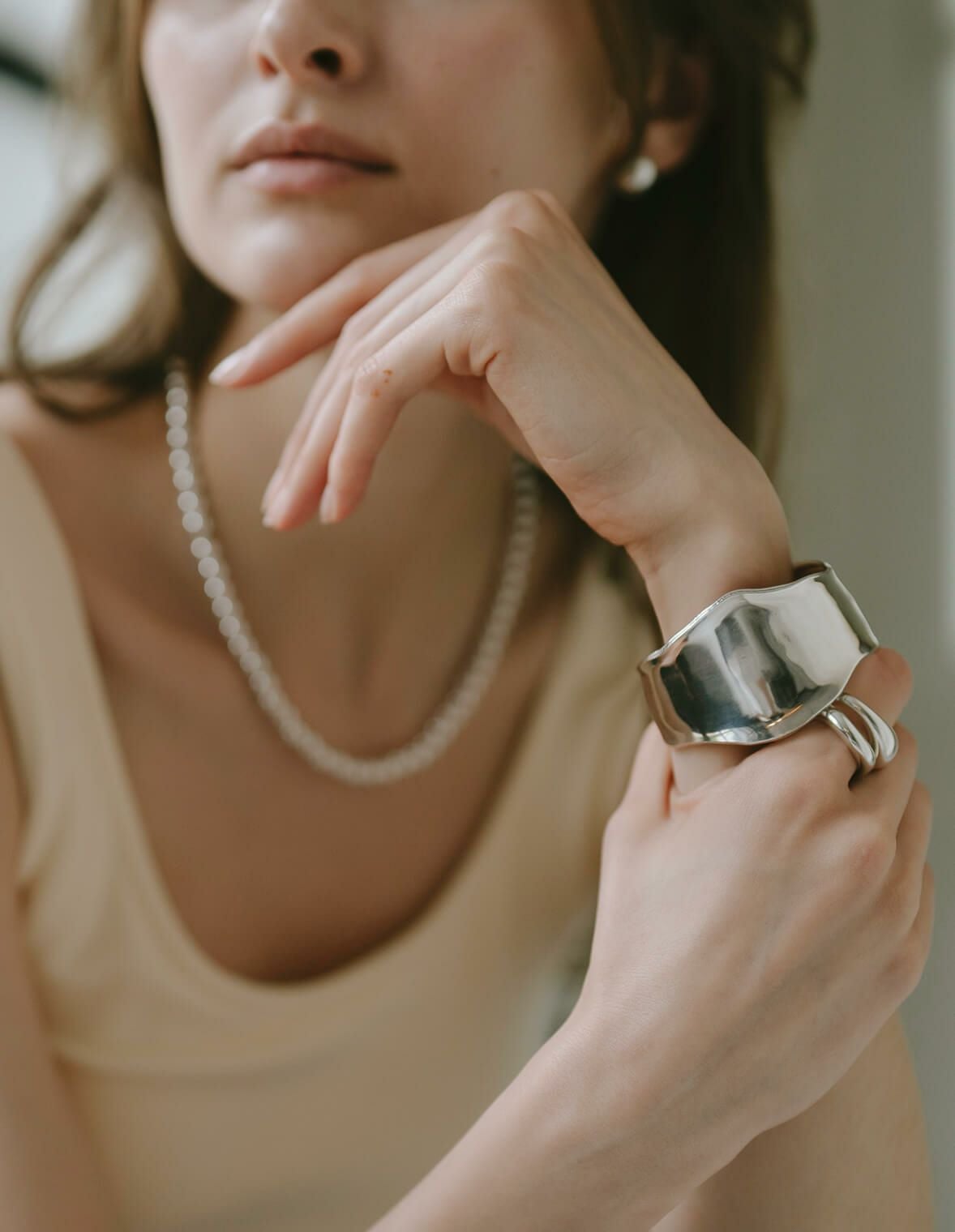 Silver925 Wide Straight Bangle KARPOS -カルポス- | Ops.(オプス