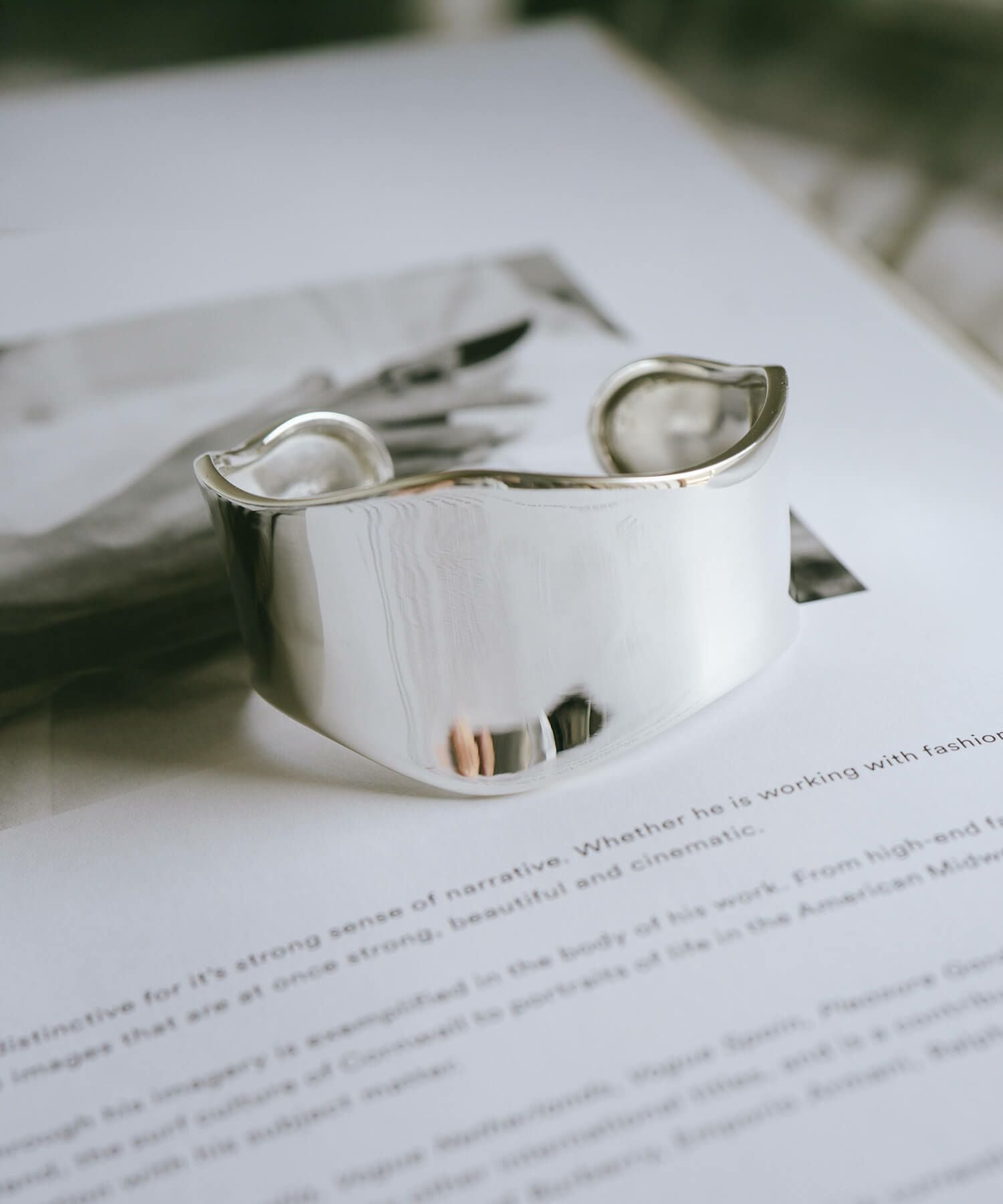 Silver925 Wide Straight Bangle KARPOS -カルポス- | Ops.(オプス