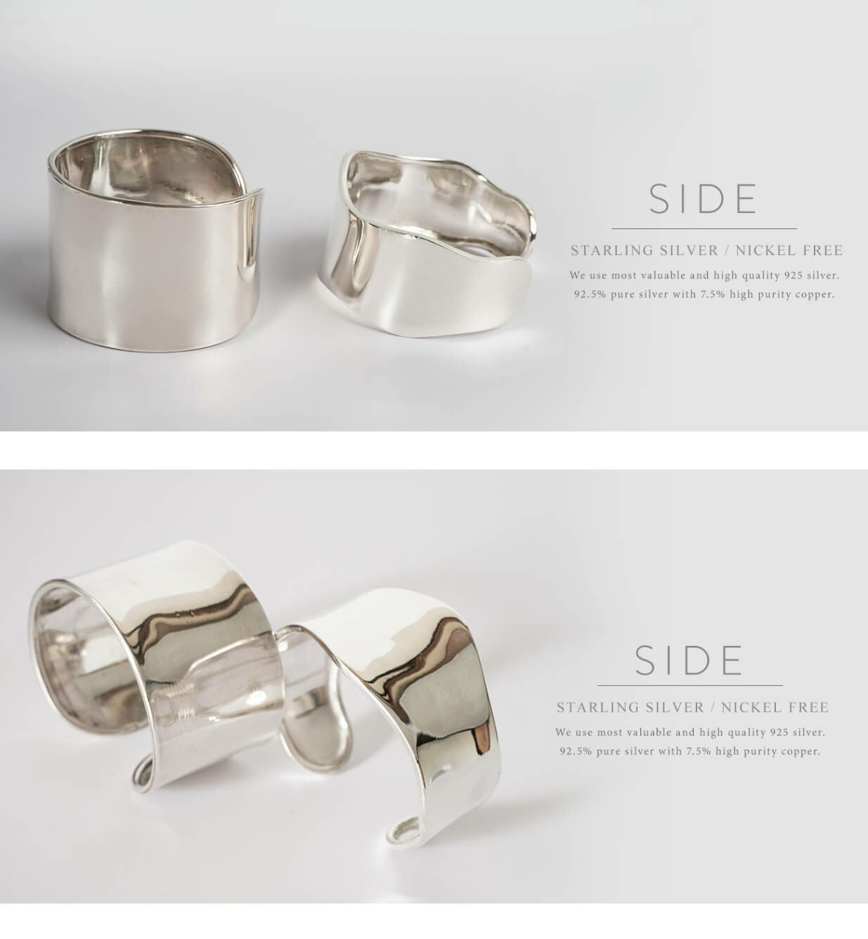 Silver925 Wide Straight Bangle KARPOS -カルポス- | Ops.(オプス
